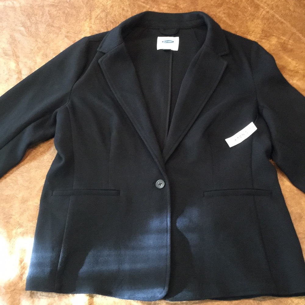 Old Navy Jacket Black Womens XL Button Blazer